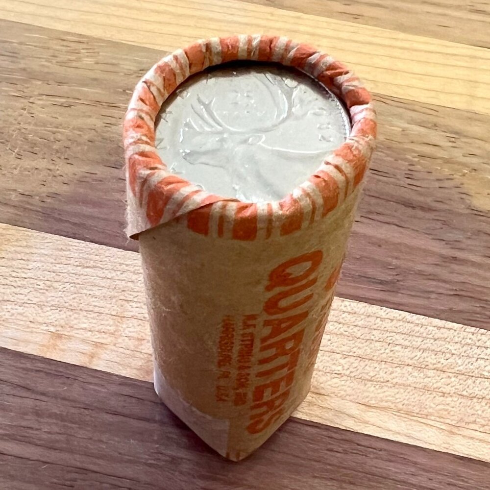 1982 Canada Caribou 40 x 25¢ Coin Roll!